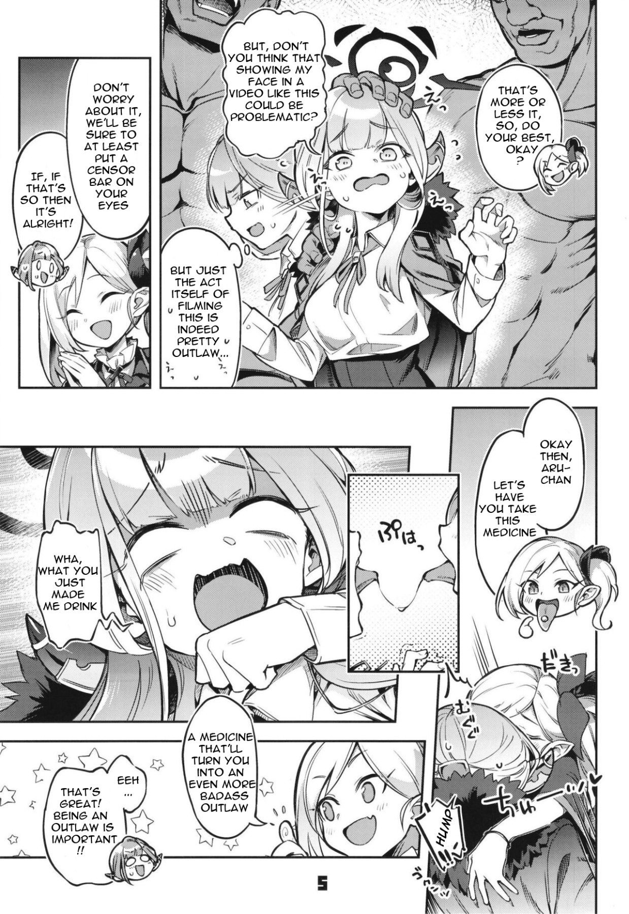 Hentai Manga Comic-Aru-chan Ran Out of Money And Before She Noticed, She Was Surrounded By Burly Men-Read-4